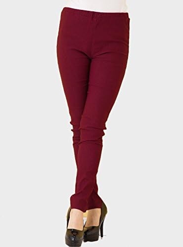 Goldjapan Women's Leggings Long Stretched Pants 9XL(10L) Bordeaux