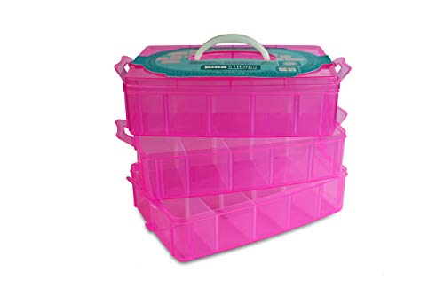 6 Bins+Things+Stackable+Adjustable+Compartments