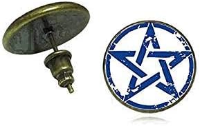 Amazing Fashion Reversible Stud Earrings Dome Glass Display Wiccan Jewelry for Women