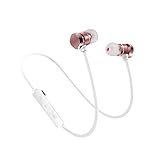 Bluetooth Headphones V5.0, Magnetic Wireless Earbuds with Build-in Mic Sport Sweatproof Earpiece Noise Cancelling Earphones for Workout/Running Compatible with iPhone Samsung Android Cellphones