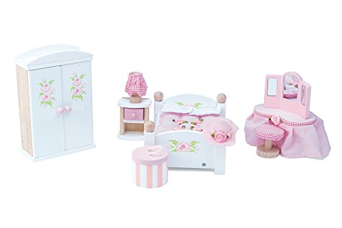 Le Toy Van Wooden Daisylane Furniture Set Including Master Bedroom, Kitchen, Drawing Room, Bathroom, Sitting Room and Childrens Room 6 Complete Rooms - Thumbnail 2