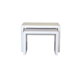 Forzza Jura 2-Set Nesting Tables (White)