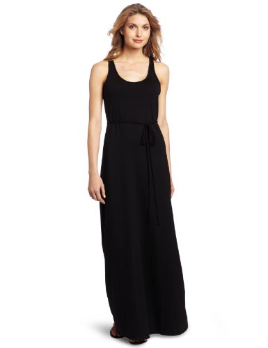 calvin klein long black dress