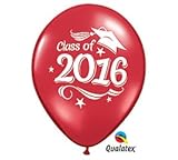 Class of 2016 Red Latex Balloon 12 Pack