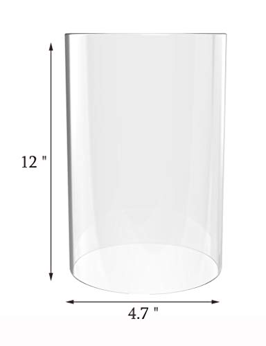 Amayan Hurricane Glass Candle Holder Glass Chimney for Candle (Multiple