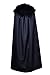 CosTop Game of Thrones Jon Snow Knights Watch Cosplay Costume for Man and Child,Black, Male -XL
