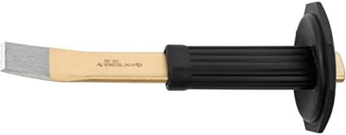 Rennsteig 381 241 0 Slitting Chisel Offset Polished with Handguard, Gold, 240 mm