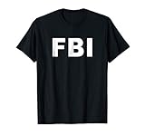 FBI Shirt Halloween Costume Federal Law Enforcement