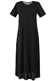 Jostar Women's Stretchy Long Dress Short Sleeve