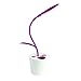 Furnizone Cute Desk Lamp Kids Night Light Flexible Dimmable Touch Lamp Bedside Book Light Study Lamp with Pencil Holder USB Rechargeable Purple