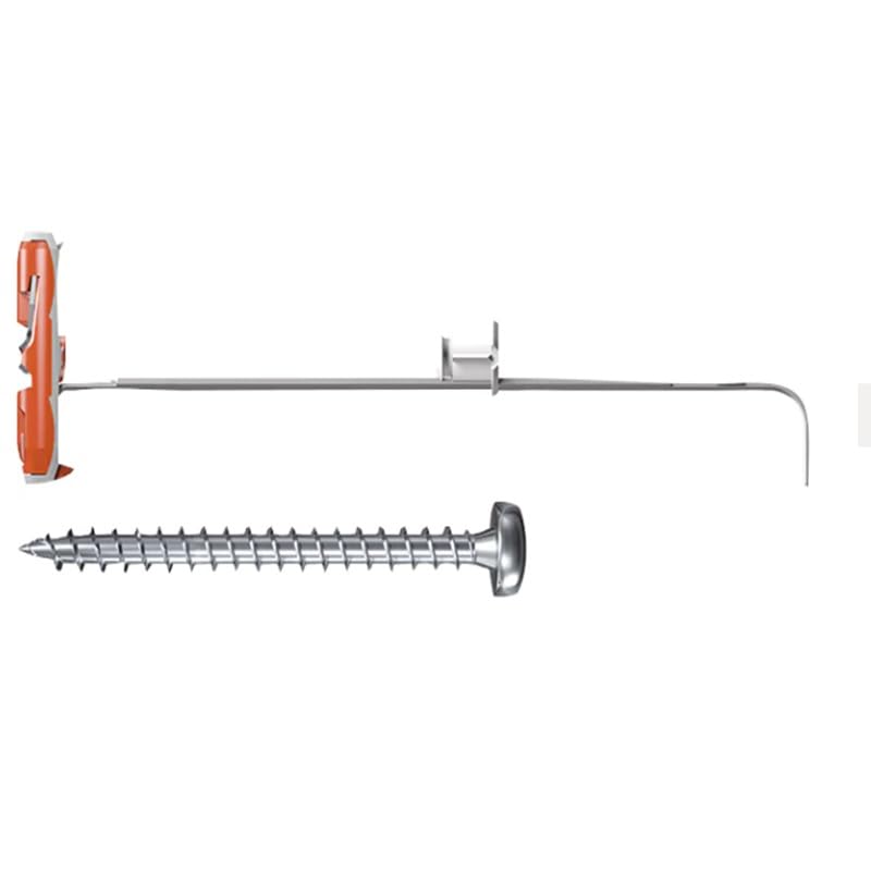 fischer - DuoTec plasterboard Plugs, Screws and wall Plugs TV Bracket 12 mm, Bag 2 pcs dowels + 2 pcs Screws