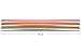 WRAPAHOLIC Wrapping Paper Roll - Solid Matte Pink/Silver/Golden with Cut Lines for Weddiing, Birthday, Holiday, Baby Shower Wrap - 3 Rolls - 30 inch X 120 inch Per Roll