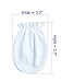 RATIVE Newborn Baby Cotton Gloves Sleep Sleeping No Scratch Mittens Mitts Set for 0-6 Months Unisex Neutral Boys Girls (6 pairs/white)