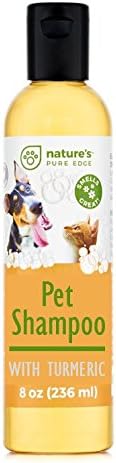 All Natural Pet Shampoo with Turmeric, Groomers Quality with a Fresh Scent for Dogs and Cats, Anti-Microbial and Anti-Bacterial Plus Cedar Oil to Repel Insects