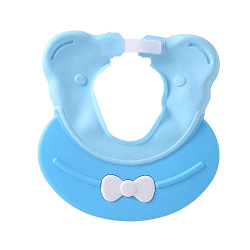 Baby Shampoo Shower Cap Bath wash Visor Prevent Water from Entering The Eyes and Ears Bathing tub Head Hair Rinser hat Protection Kids and Toddler (Blue)
