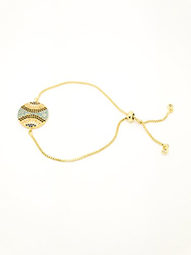 Micro Pave CZ Connector Rose Gold Bracelet, Cubic Zirconia Space bracelet Connector, Cz Cute Rose gold Adjustable Bracelet