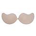 Iris Mango Shaped Push Up Backless Strapless Adhesive Sexy Seamless Bra For Women, B-CUP, Nude Mangoes