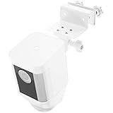 Gutter Mount for Ring Stick Up Cam Battery - More Flexible for Wider View Extra Flexibility, No Wall Damage(White,1 Pack)