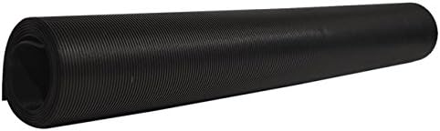 Black V Groove Plastic Utility Runner 27" Wide (6')