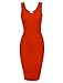Tom's Ware Women Classy Snap Buttons Sleeveless Bodycon Dress