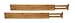 Lipper International 8896 Bamboo Wood Custom Fit Adjustable Kitchen Drawer Dividers, Set of 2