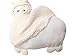 SAVYOU White color Aunt Merry Mokomoko Llama Alpaca Hug Pillow Cushion Doll by zZZ