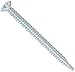 Steel Self-Drilling Screw, Zinc Plated Finish, Undercut 82 Degree Flat Head, Phillips Drive, #3 Drill Point, #12-14 Thread Size, 3