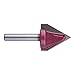 EnPoint™ Titanium Coating Carbide-Tipped Double Edge Miter Folding V-Groove Router Bit 15/64