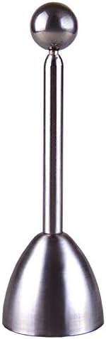 Hottsun Egg Cracker Topper and Stainless Steel Kitchen Egg Cracker Tool for Removing Top of Soft Hard Boiled Eggs Shell Smooth Round Opening