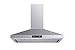 Winflo 30 In. Convertible Stainless Steel Wall Mount Range Hood with Mesh Filter and Stainless Steel Panel