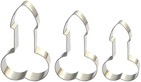 ShengHai Bachelorette Party Cookie Cutter Set, Great for Celebrating or Decorating Bachelorette Party, Bridal Shower or Parties, DIY Fondant & Cake Decoration, Set of 3 Assorted Sizes
