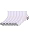 6 Pairs Mens Warm Wool Socks Thick Winter Thermal Stripe Wool Crew Socks (White Socks With White Sole(6 Pairs))