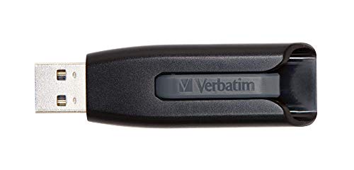 Verbatim Store 'n' Go V3 USB-Stick, USB-3.2 Gen1, 32 GB, Speicherstick mit Schiebemechanismus, USB-3 mit SuperSpeed-Schnittstelle, externer Speicher für Laptop Notebook & Co, schwarz