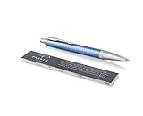Parker IM Ballpoint Pen, Premium Blue and Chrome with Medium Point Black Ink Refill (1975574)