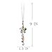 H&D HYALINE & DORA Car Charms Rear View Mirror Accessories,Crystals Ornaments Chandelier Crystals Hanging Prisms Fengshui Suncatcher Rainbow Pendant Maker Car Charm (Colorized)