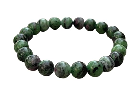 Ruby Zoisite Crystal Bead Bracelet 8mm, Wholesale