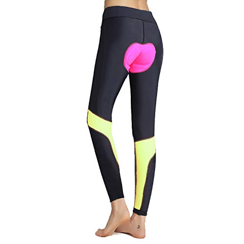 image for BELE ROY Womens Cycling Pants Padded Long Bike Bicycle Tights Capri Pa