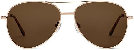 Amazon.com: TOMS Unisex Hudson Pilot Sunglasses in Shiny  display picture 1