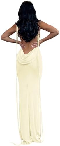 linjianvhai long dress bodycon open back Amazon.com: Linjianvhai Women Sexy Long Dress Bodycon Open Back Tie Up Solid Color Halter Neck Sleeveless Summer Clubwear Beach Dress : Clothing, Shoes & Jewelry