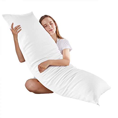 Ubauba Bamboo Body Pillow for Adults Long Body Pillow for Bed Full