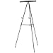 Amazon Basics High Boardroom Aluminum Flipchart Whiteboard and Display Easel Stand with Adjustable Height Telescope Tripod, 35 x 2 x 28 Inches, Black