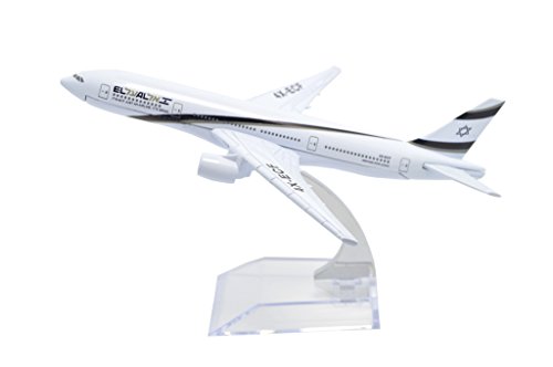 TANG DYNASTY(TM) 1:400 16cm Boeing B777-200 El Al Airline Metal Airplane Model Plane Toy Plane Model