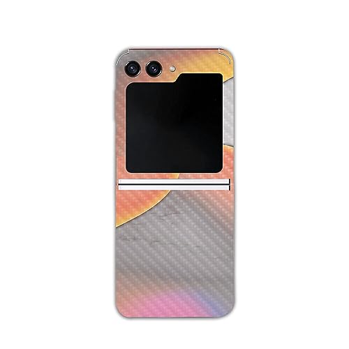 MightySkins Carbon Fiber Skin Compatible with Samsung Galaxy Z Flip 5 Full Wrap…