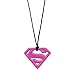 Bumkins DC Comics Silicone Teething Pendant Necklace, Superman Rose Quartz