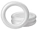 Juvale Foam Wreath Form - 12 x 12 x 2 in, Pack of 3, White - Foam Wreath Ring