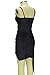 Sarin Mathews Women's Sleeveless Bodycon Deep V Neck Velvet Bandage Midi Dress