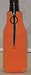 Collapsible Foam Beer Koozie Cooler with Zipper, Orange