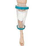 Reusable Knees Cast Cover - Waterproof Bandage Protector for Shower Bath Swimming, Watertight Protection for Knees, Adult Size, 18.2 x 9.8 x 9.8 Inches