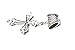 Antique Silver Rhinestone Cross Scarf Accessory Set Jewelry Pendant for Diy,pt-627