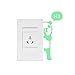 Feskin 3Pcs Creative Wall Decorative Skin Sticker Glow in the Dark, Light Switch Decor Removable Vinyl Decals, Art Mural Baby Nursery Room - Panda